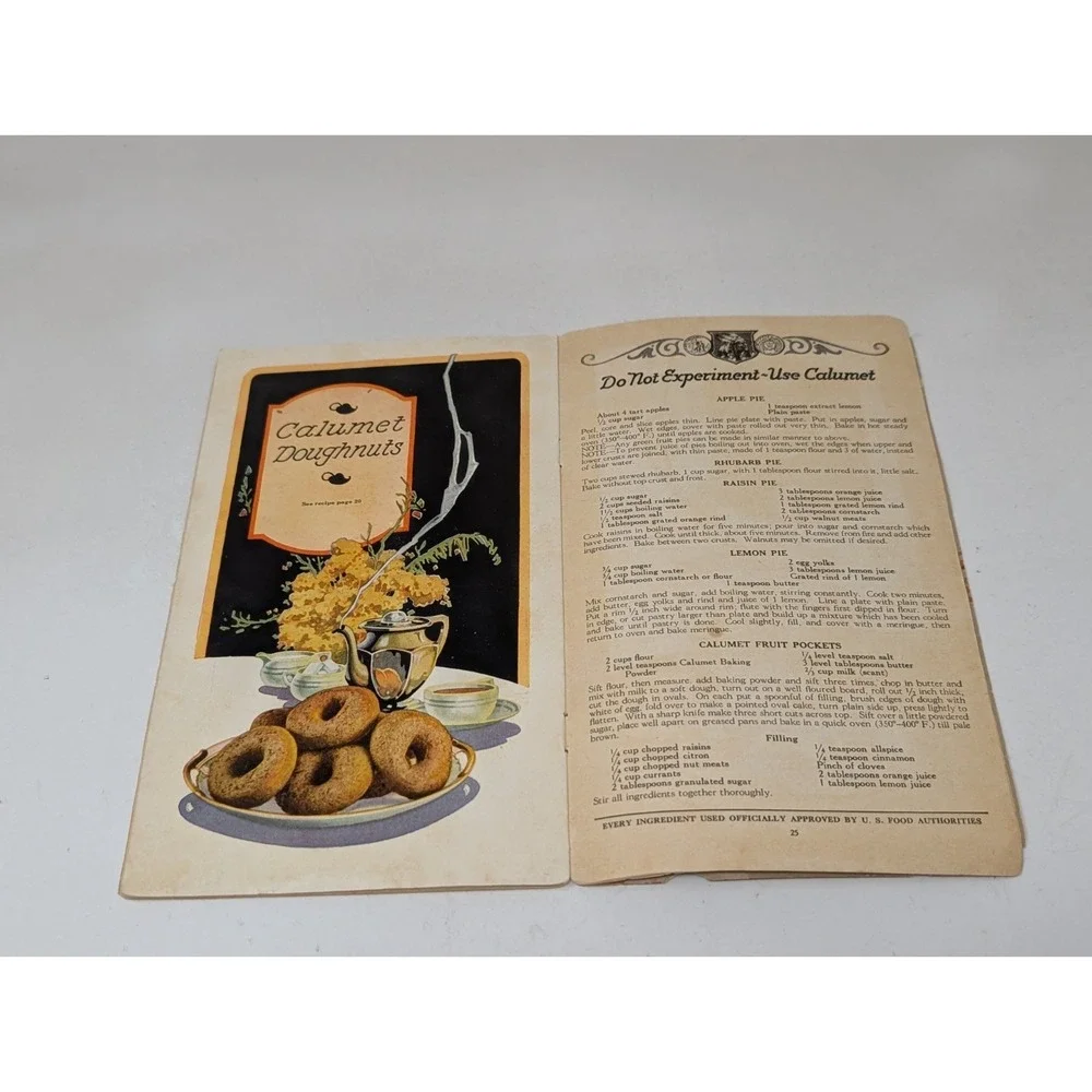 Vintage 1920s Calumet Baking‎ Powder Cook Book- Reliable Recipes for Baking